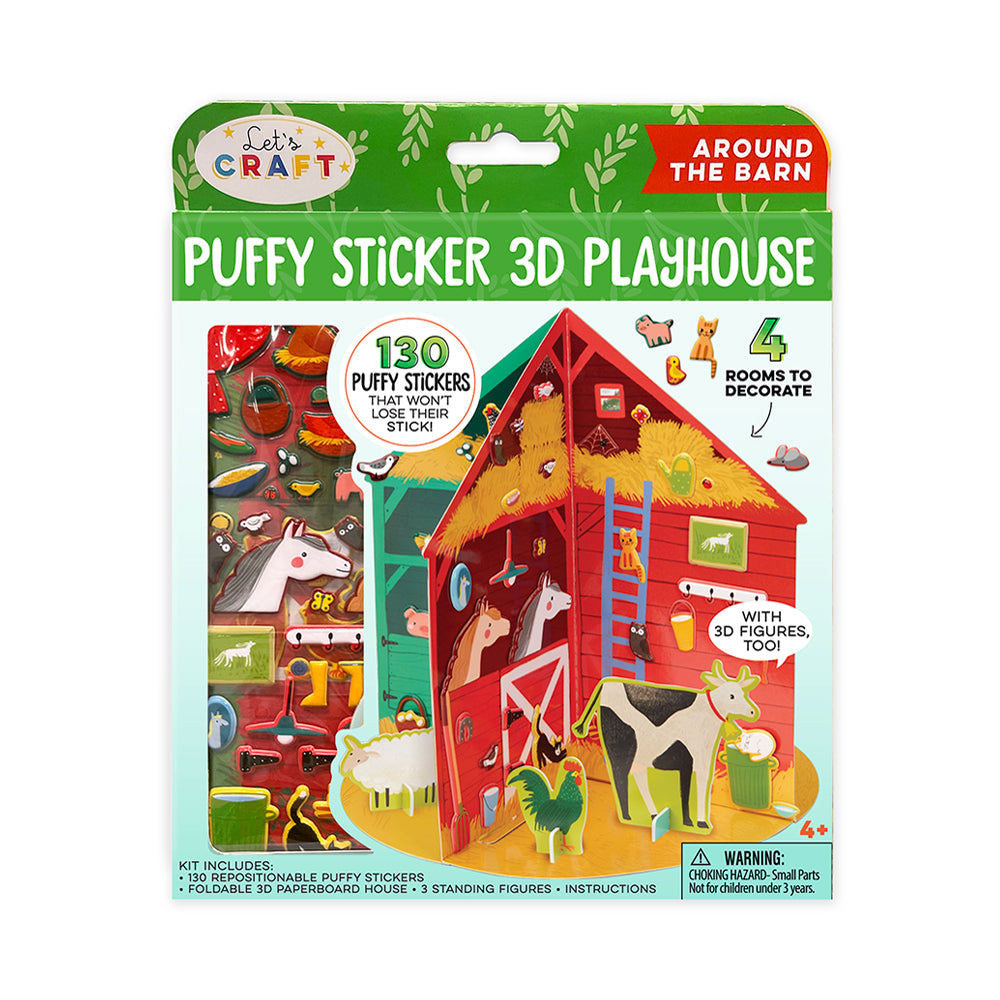 Puffy Sticker 3D Playhouse -Around the Barn