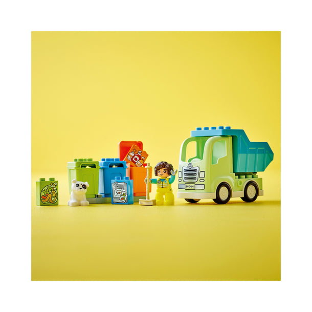 LEGO DUPLO Town Recycling Truck 10987 Building Toy Set (15 Pieces)