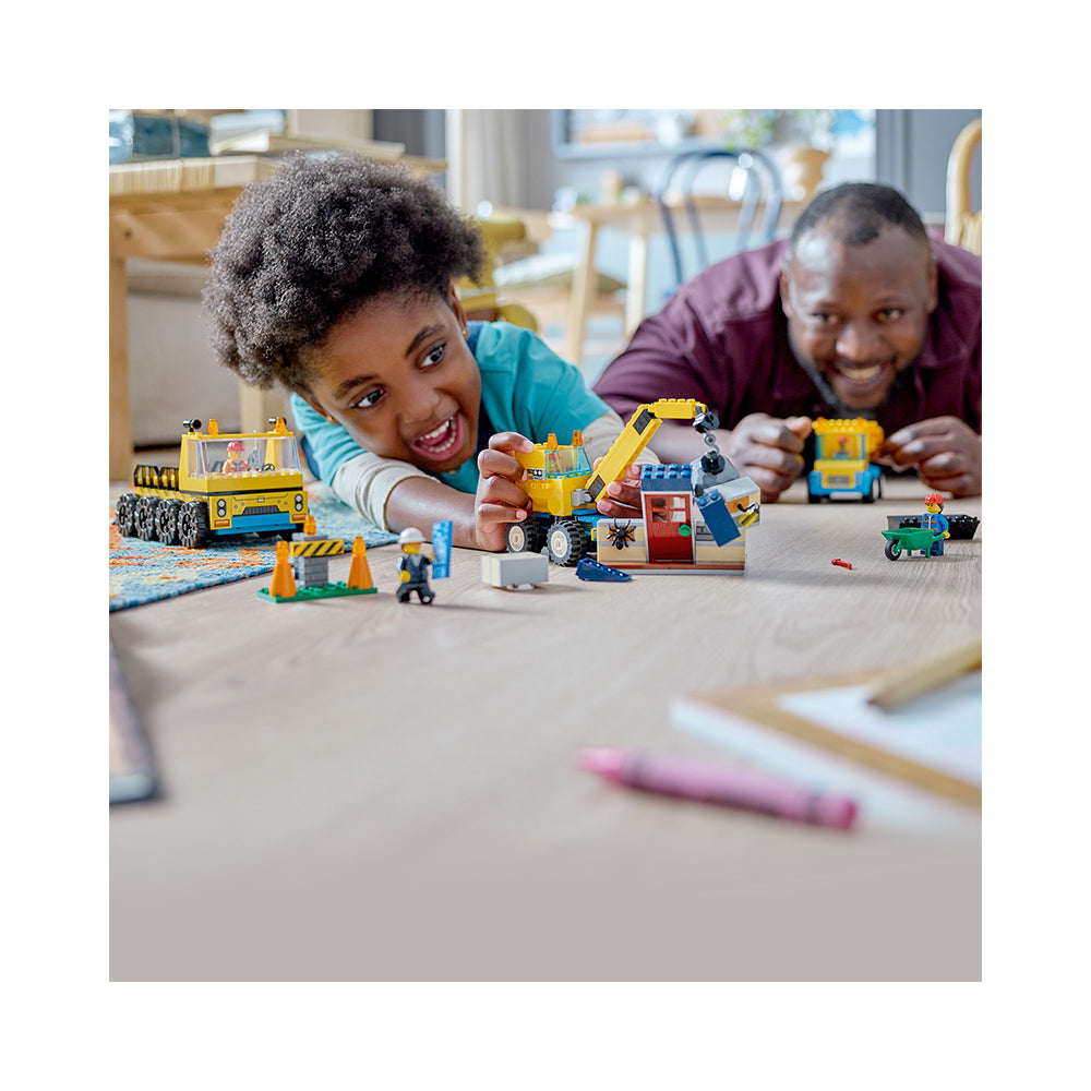 LEGO® City Construction Trucks and Wrecking Ball Crane 60391
