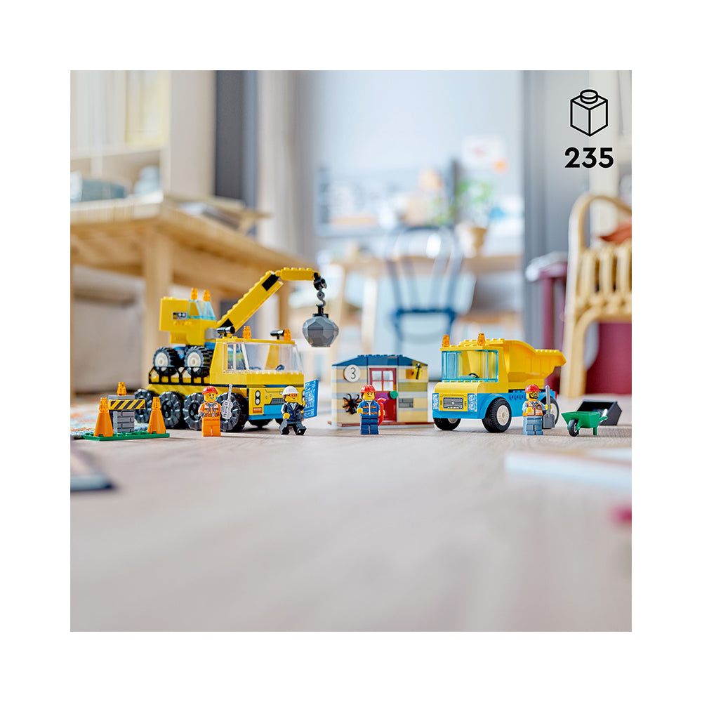 LEGO® City Construction Trucks and Wrecking Ball Crane 60391