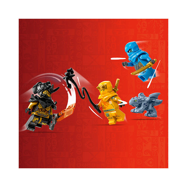 LEGO NINJAGO Nya and Arin’s Baby Dragon Battle 71798 Building Toy Set (157 Pieces)