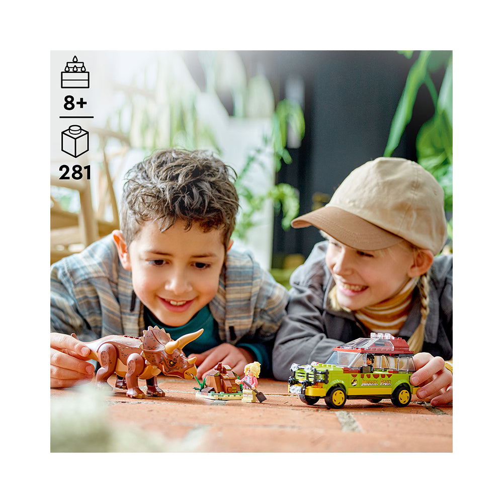 LEGO® Jurassic Park Triceratops Research 76959 Building Toy Set (281 Pieces)