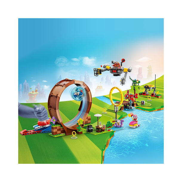 LEGO Sonic the Hedgehog Sonic’s Green Hill Zone Loop Challenge 76994 (802 Pieces)