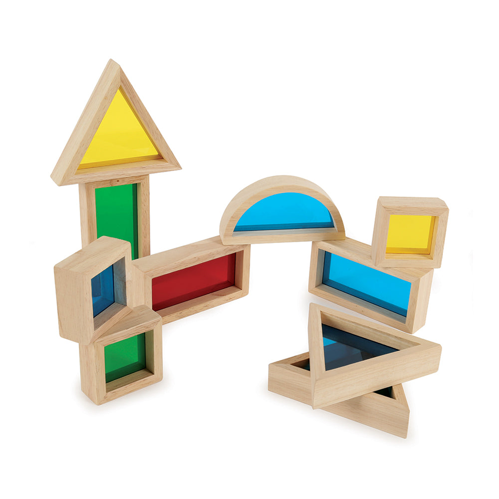 MMT Rainbow Wooden Acrylic Building Blocks