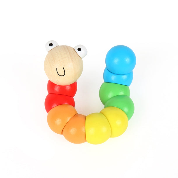 Mastermind Toys Baby Wooden Wiggly Worm