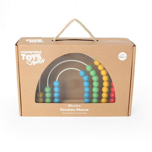 Mastermind Toys Baby Wooden Rainbow Abacus