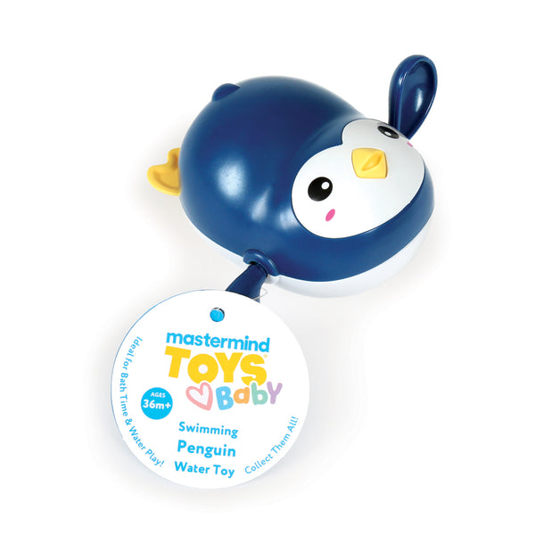 Mastermind Toys Baby Wind-Up Swimming Penguin Bath Toy