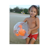 Sunnylife 3D Inflatable Beach Ball Sonny the Sea Creature Neon Orange