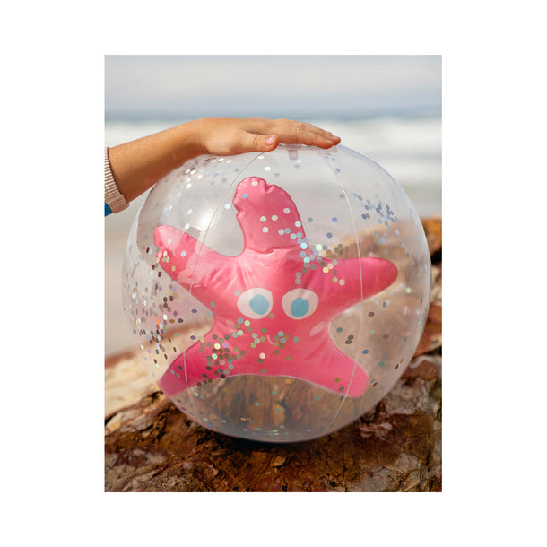 Sunnylife 3D Inflatable Beach Ball Ocean Treasure Rose
