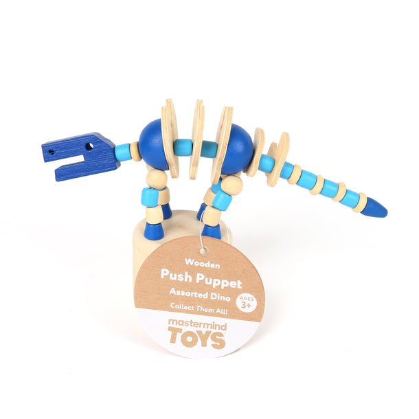 Mastermind Toys Wooden Push Puppet Assorted