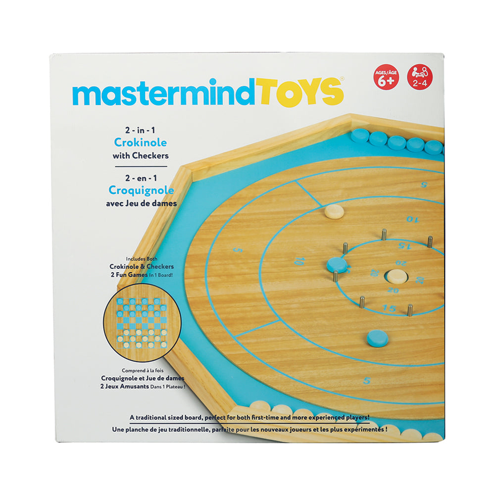 MMT 2-in-1 Crokinole & Checkers Set