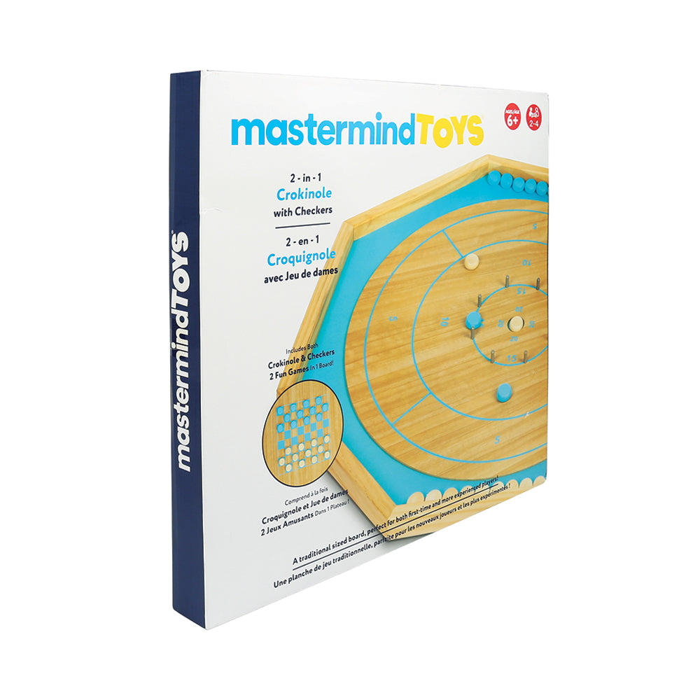 MMT 2-in-1 Crokinole & Checkers Set