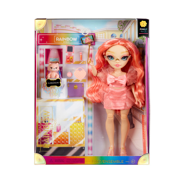 Rainbow High New Friends Fashion Doll- Pinky Paige