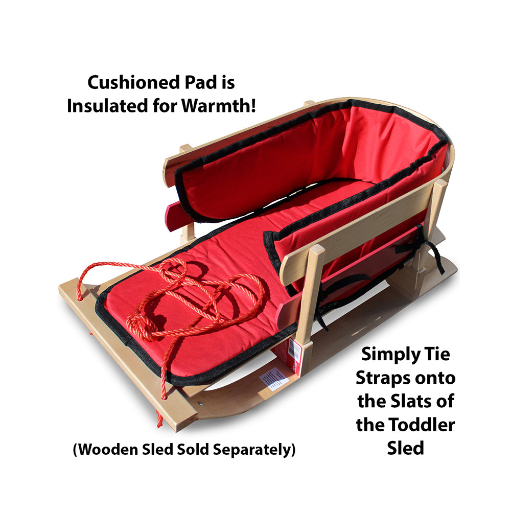 Wooden Pull Sleigh with Pad