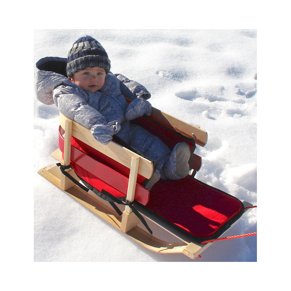 Wooden Pull Sleigh with Pad