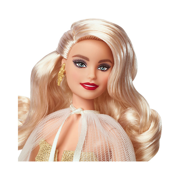 2023 Holiday Barbie Doll, Blonde Hair