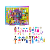 Polly Pocket Sparkle Cove Adventure Fashion Pack Playset With 4 Dolls & 45+ Total Pieces