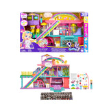 Polly Pocket Sweet Adventures Rainbow Mall, 3 Floors, 35+ Accessories