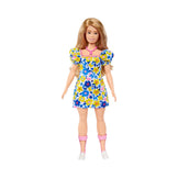 Barbie Fashionistas Doll #208 in Yellow Blue Floral Dress