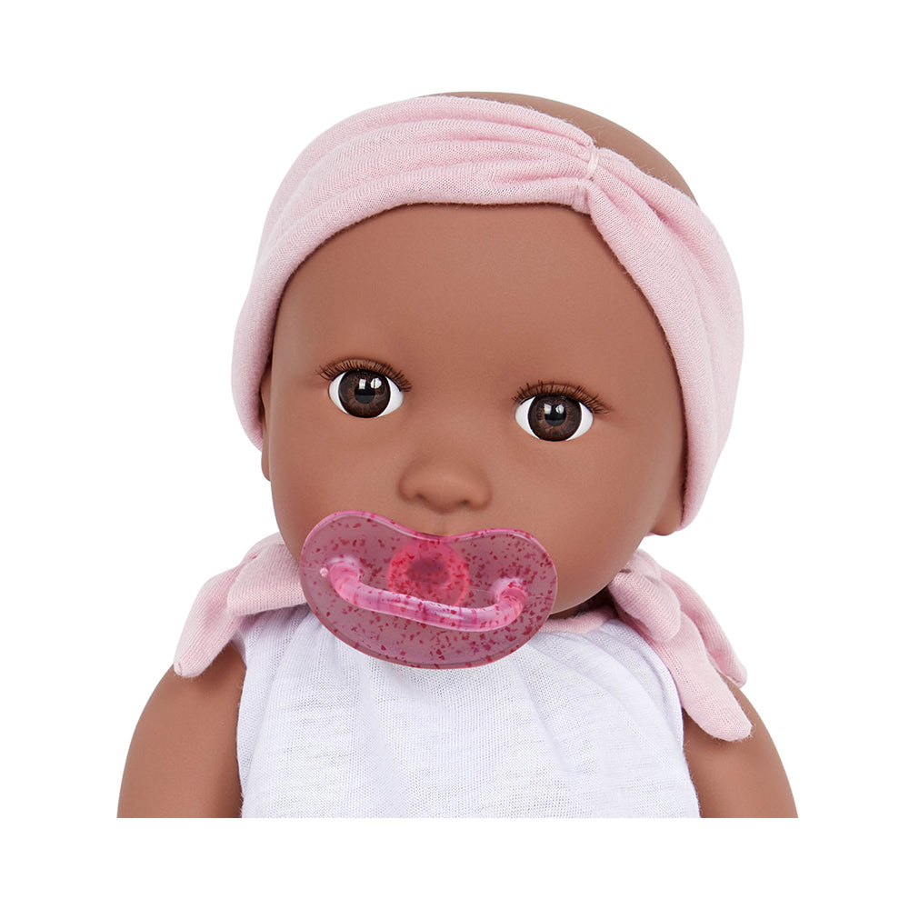 LullaBaby 14" Baby Doll with Body Suit & Headband