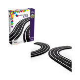 MAGNA-TILES XTRAS: Roads 12-Piece Magnetic Construction Set, The ORIGINAL Magnetic Building Brand