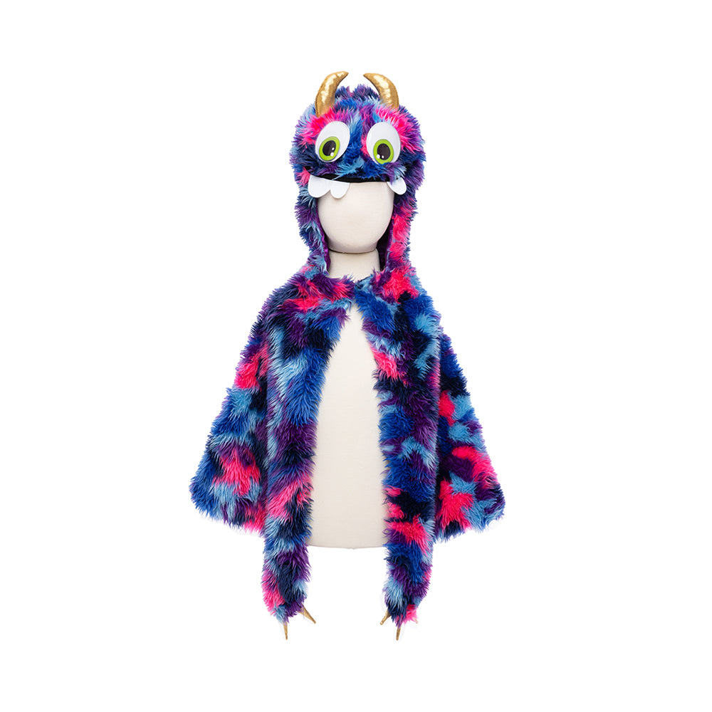Goober The Monster Cape, Blue/Purple, Size 4-6