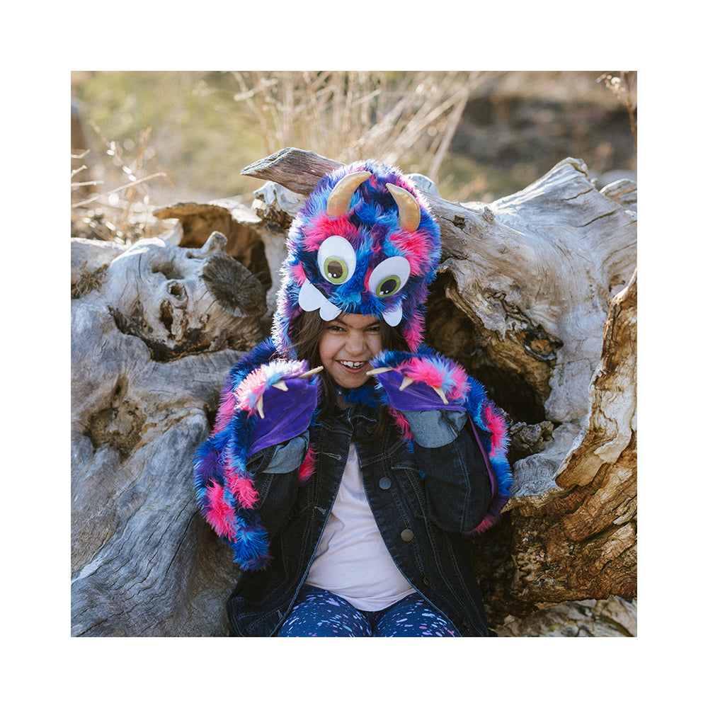 Goober The Monster Cape, Blue/Purple, Size 4-6