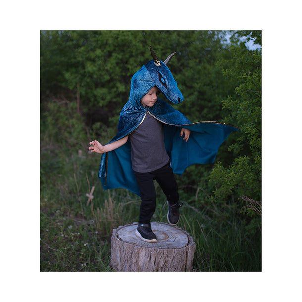 Starry Night Dragon, Teal/Gold, Size 5-6
