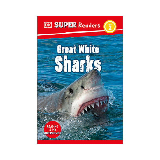 DK Super Readers Level 2 Great White Sharks Book