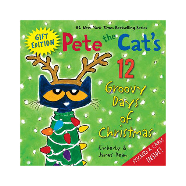 Pete the Cat's 12 Groovy Days of Christmas Gift Edition Book