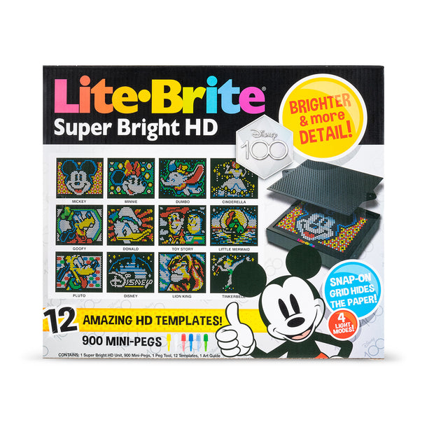 Lite-Brite Disney 100! Super Bright HD Special Edition