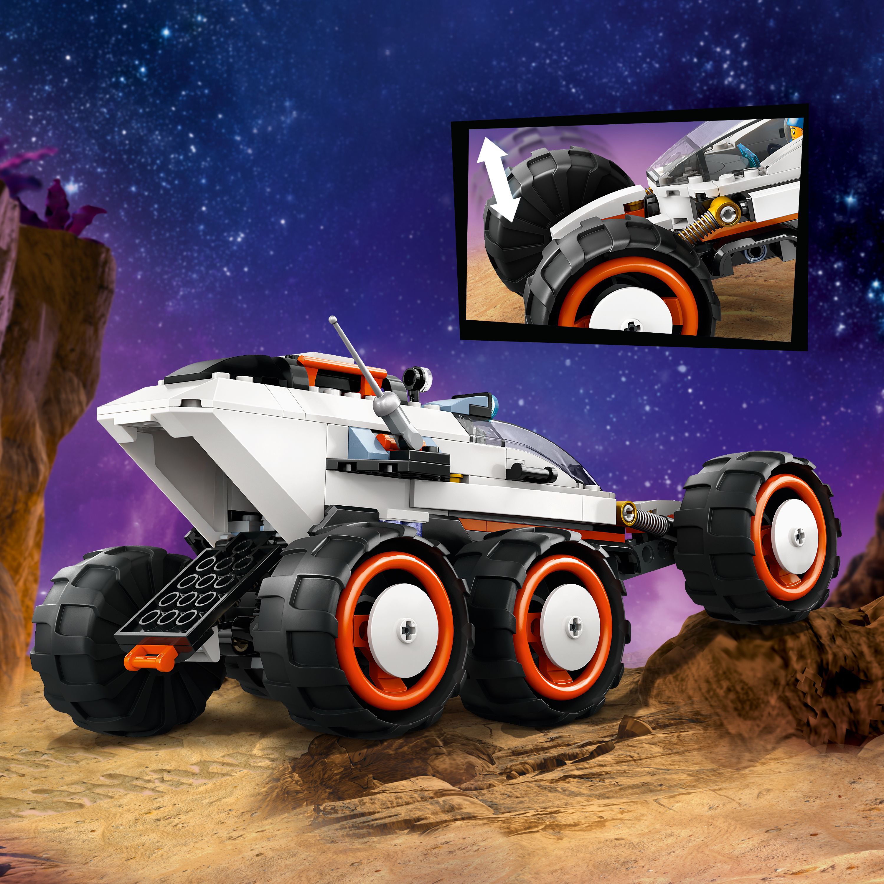 LEGO® City Space Explorer Rover and Alien Life 60431