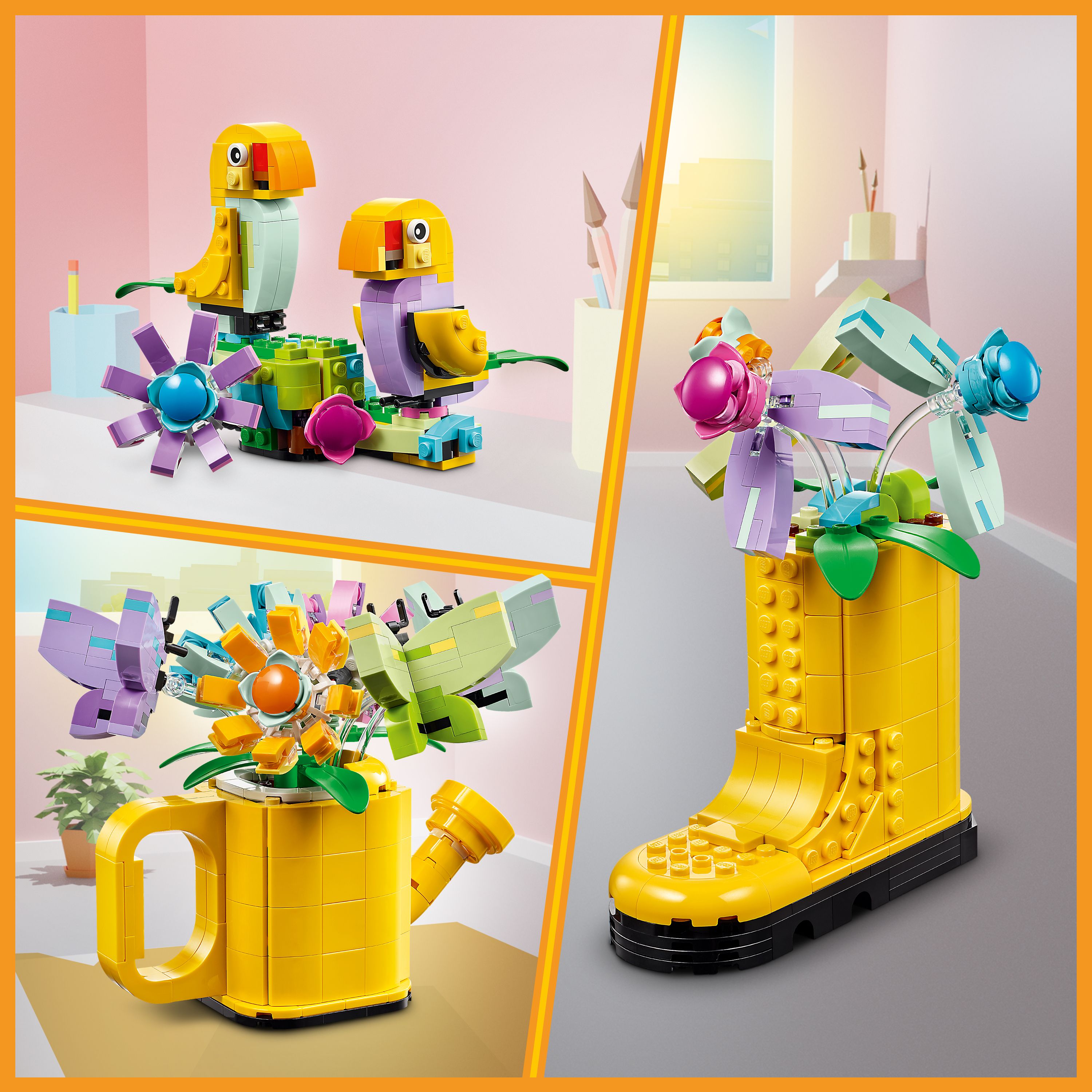 LEGO® Creator Flowers in Watering Can 3in1 Toy 31149