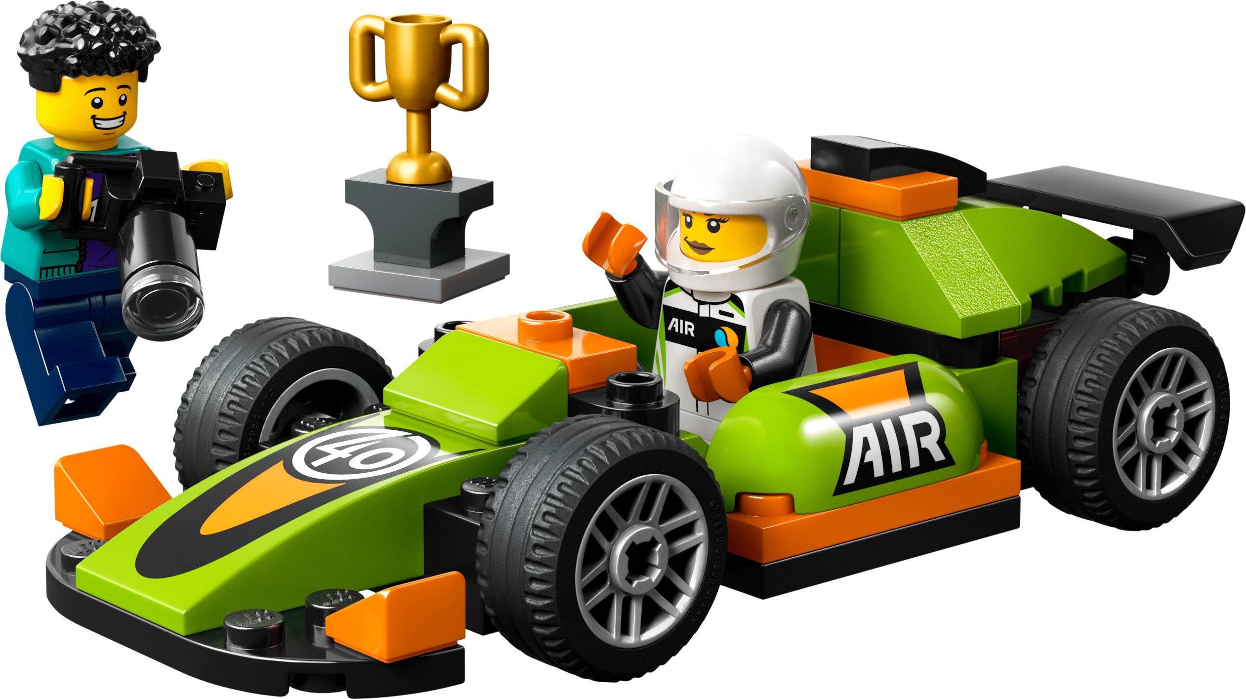 LEGO City Green Race Car Set, Racing Vehicle Toy 6