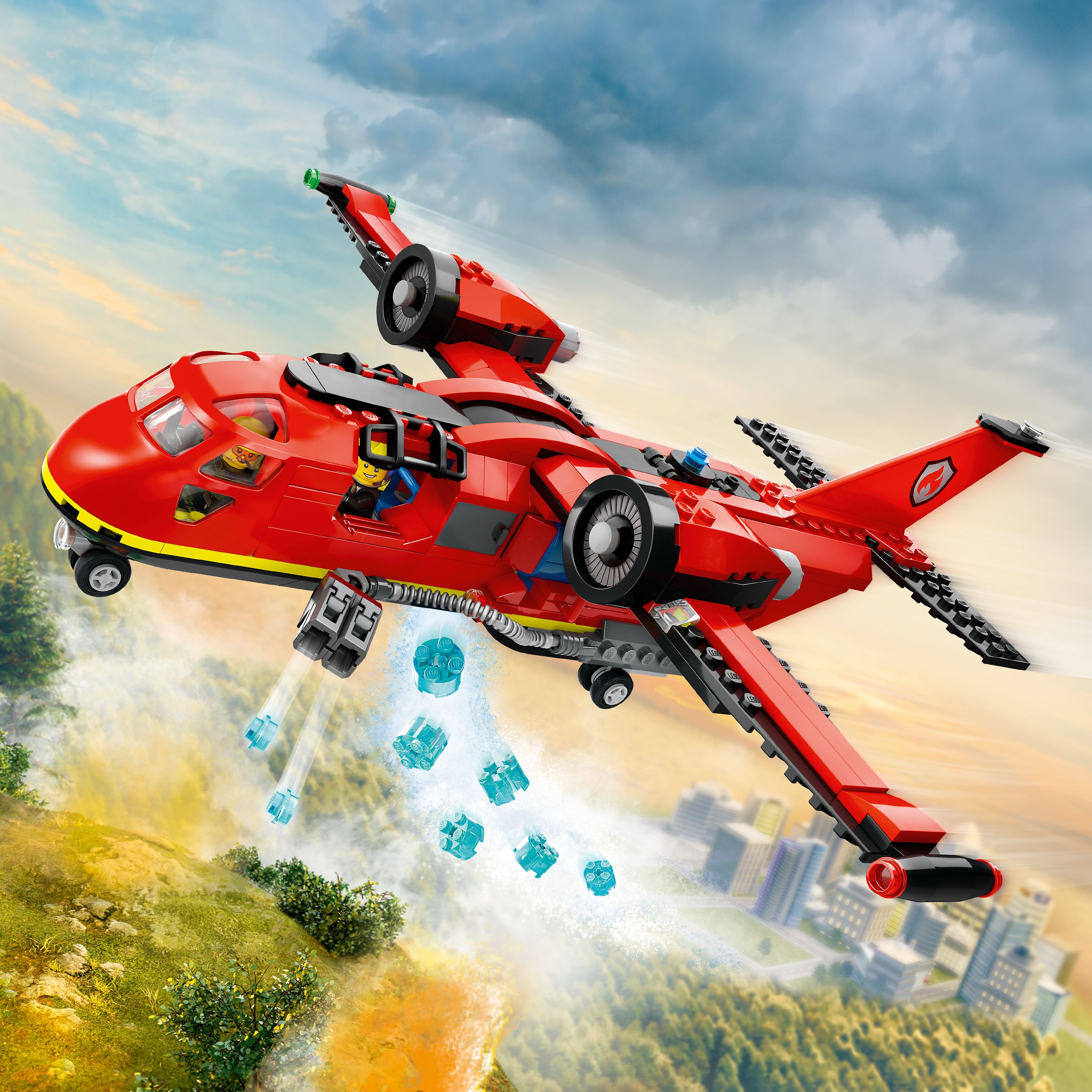 LEGO® City Fire Rescue Plane Building Toy Set 60413
