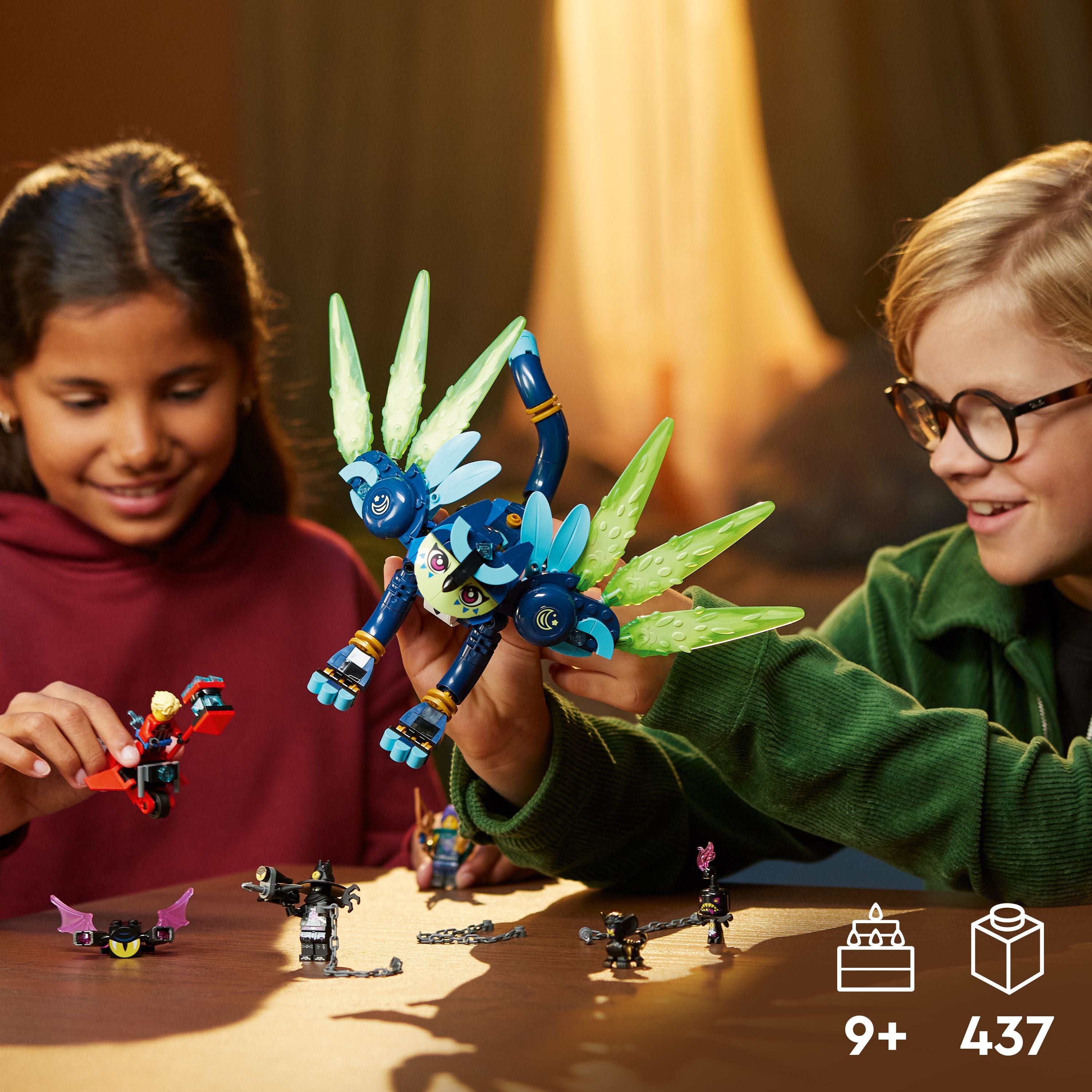 LEGO® DREAMZzz™ Zoey and Zian the Cat-Owl Toy 71476