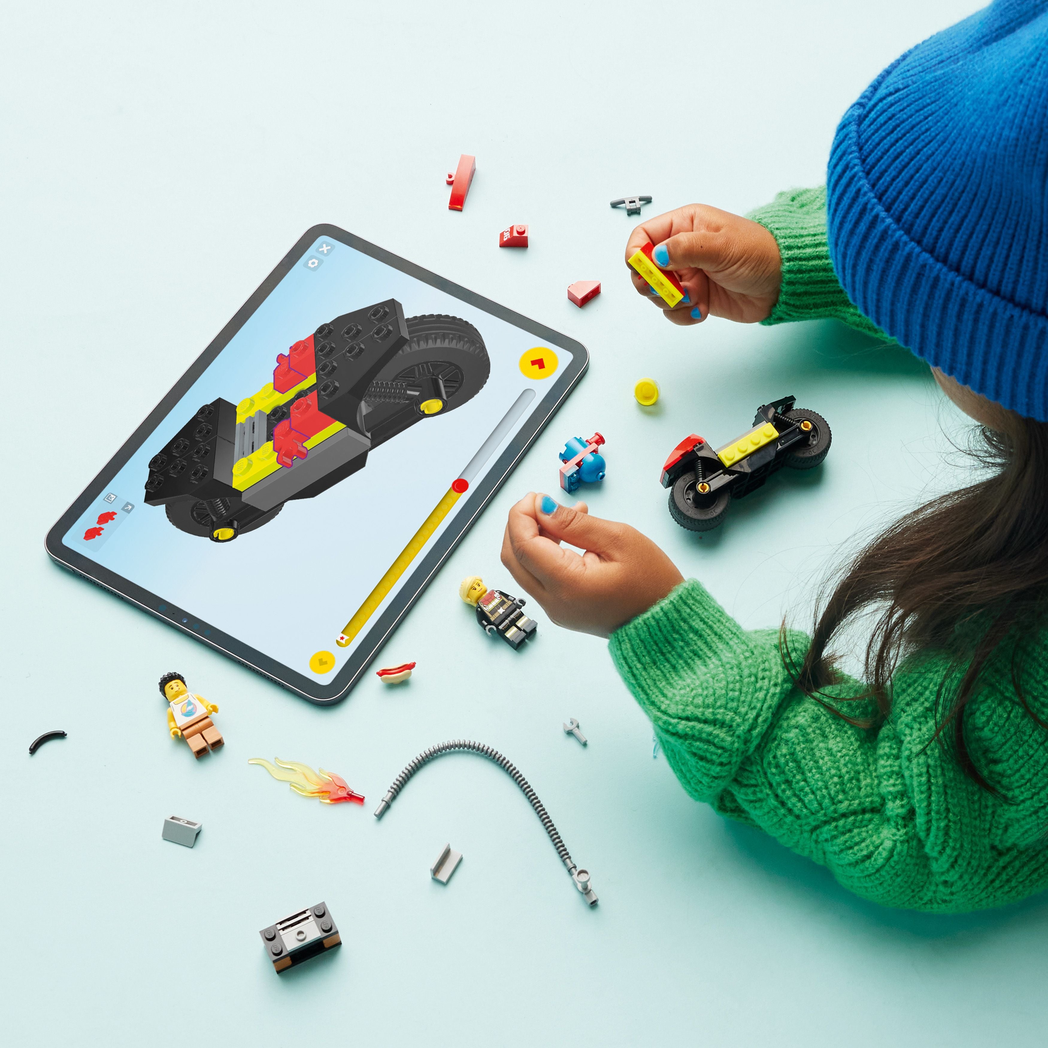 LEGO City Fire Rescue Motorcycle Toy Building Set