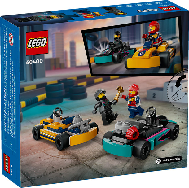LEGO City Go-Karts and Race Drivers Toy Set for Kids 60400