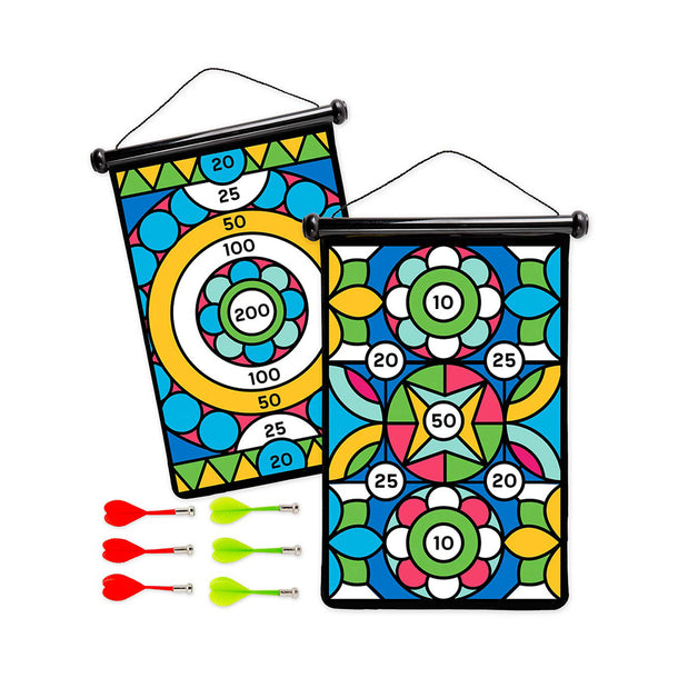 Double Sided Magnetic Target Game Geometric
