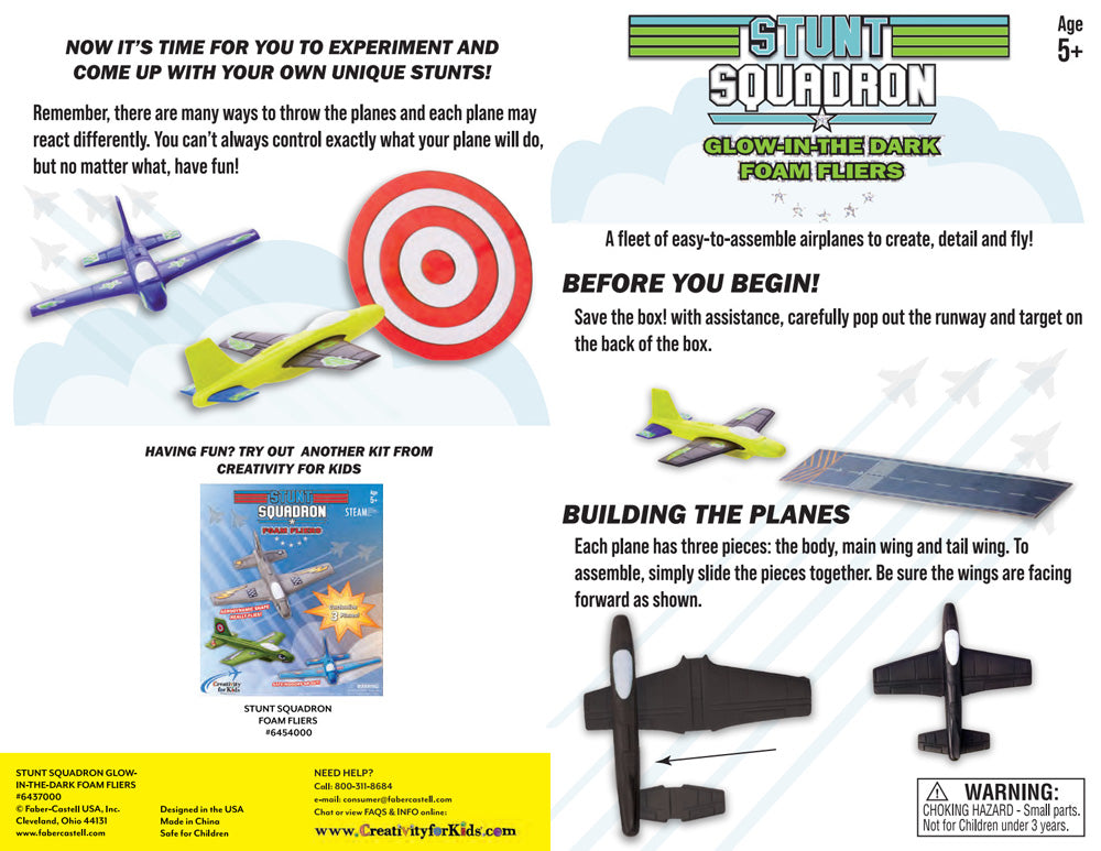 Stunt Squadron™ Glow-in-the-Dark Foam Fliers
