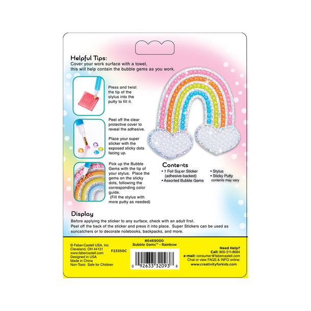 Bubble Gems™  Super Sticker Rainbow