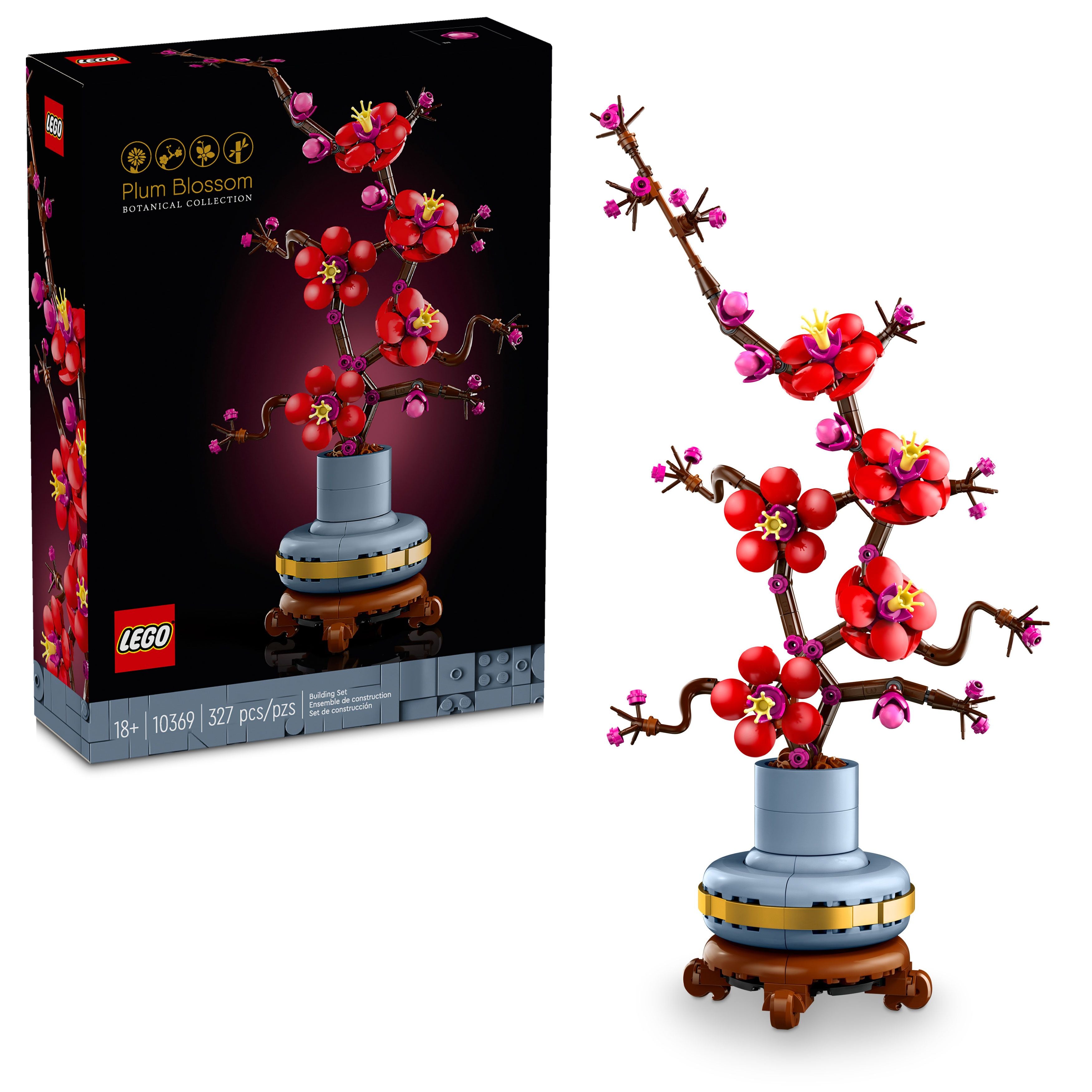LEGO® Botanicals Plum Blossom Flower Decor Display Set 10369