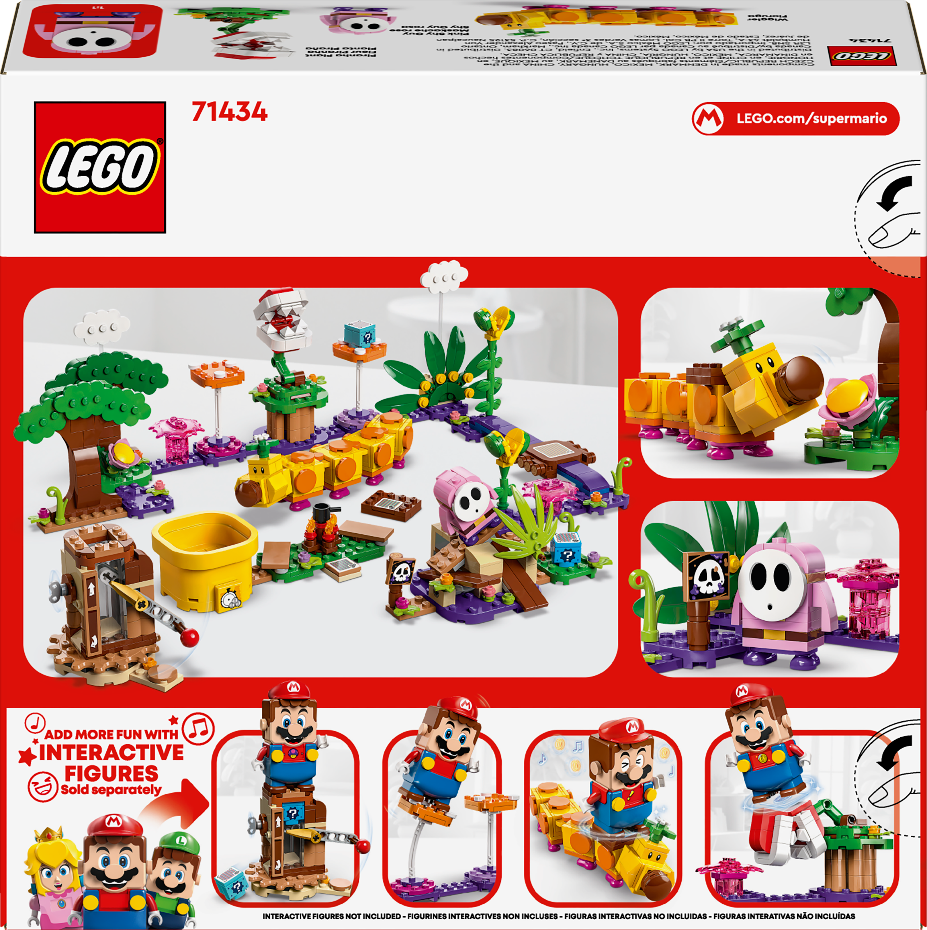 LEGO® Super Mario™ Soda Jungle Maker Set, Wiggler Toy 71434