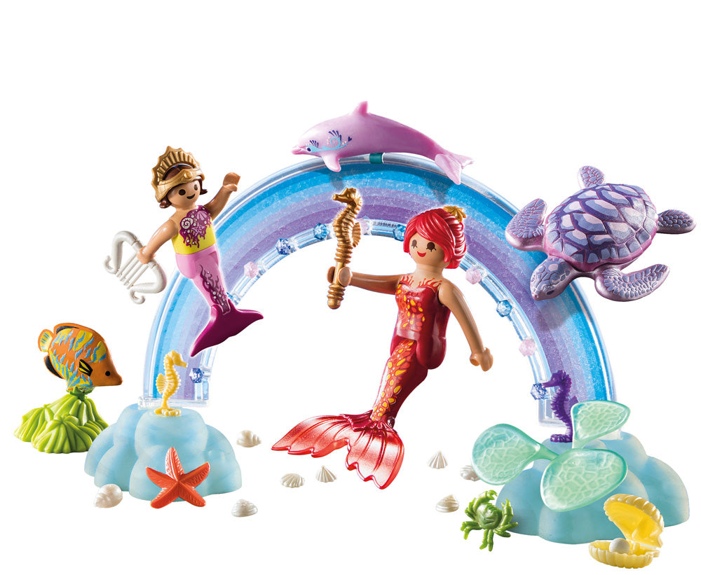 Playmobil Seahorse Carriage & Mermaid Playset - Ocean Toy With 2 Mermaids, Seahorses, & Accessories