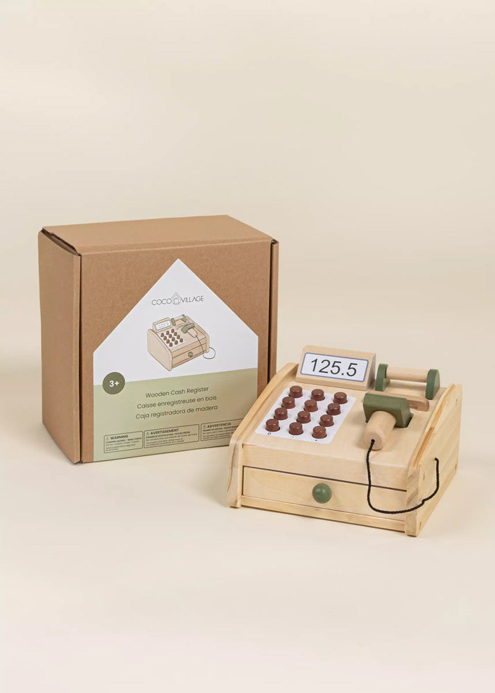 Coco Village Wooden Cash Register