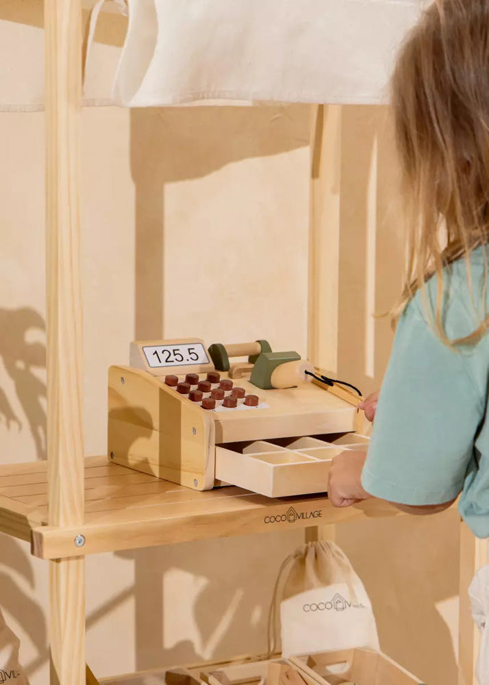 Coco Village Wooden Cash Register