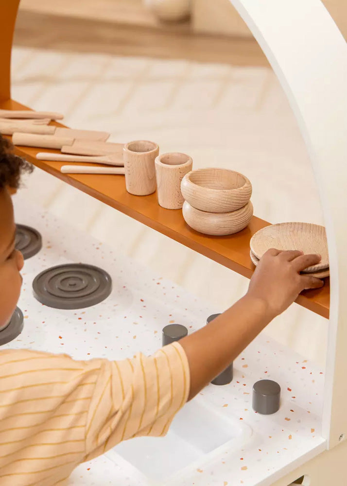 Coco Village Wooden Dinnerware Playset (12 Pcs)