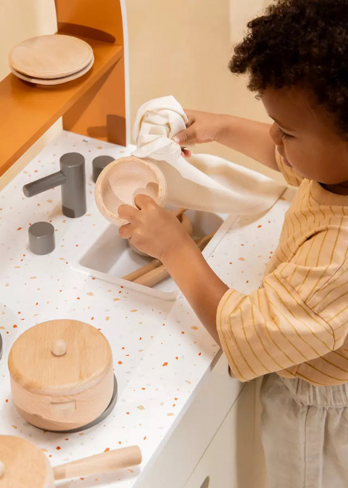 Coco Village Wooden Dinnerware Playset (12 Pcs)