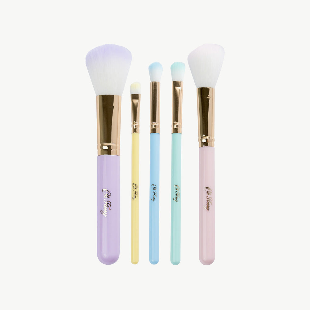 Oh Flossy 5-Piece Rainbow Brush Set