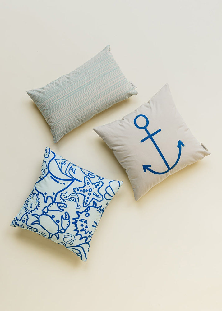 Baltik Cushion Covers Trio Set - Ocean
